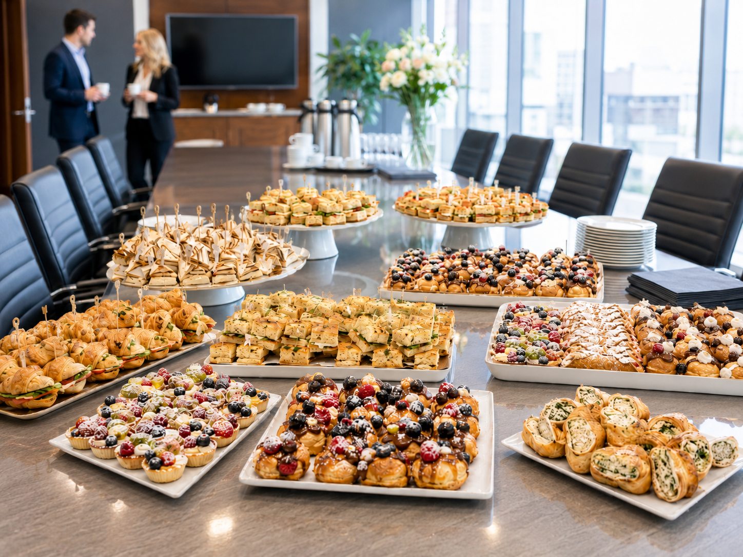 Italian platters delivered to an office